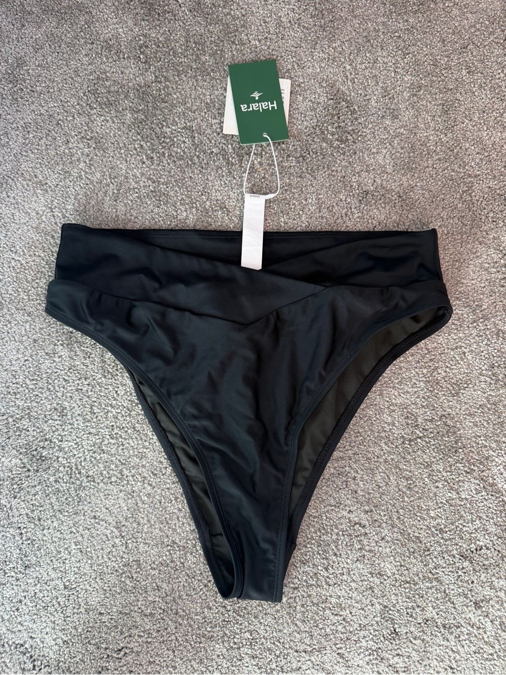 HALARA Black High-Waist Bikini Bottom